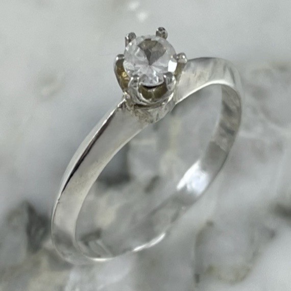 Iconic Silver Solitaire Ring