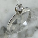 Iconic Silver Solitaire Ring