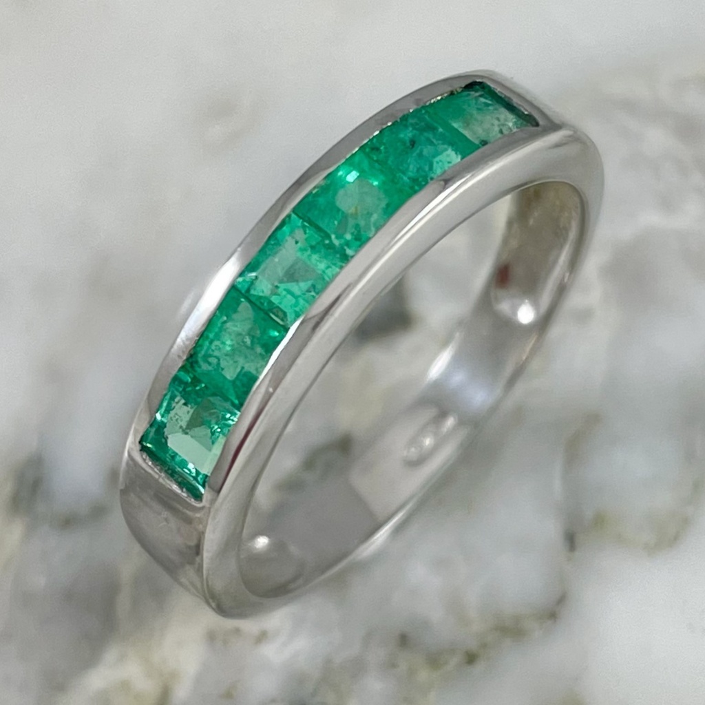 Anillo Green Joy Silver