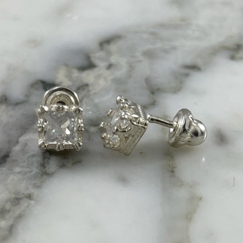 Cube Crown Screw-Back Stud