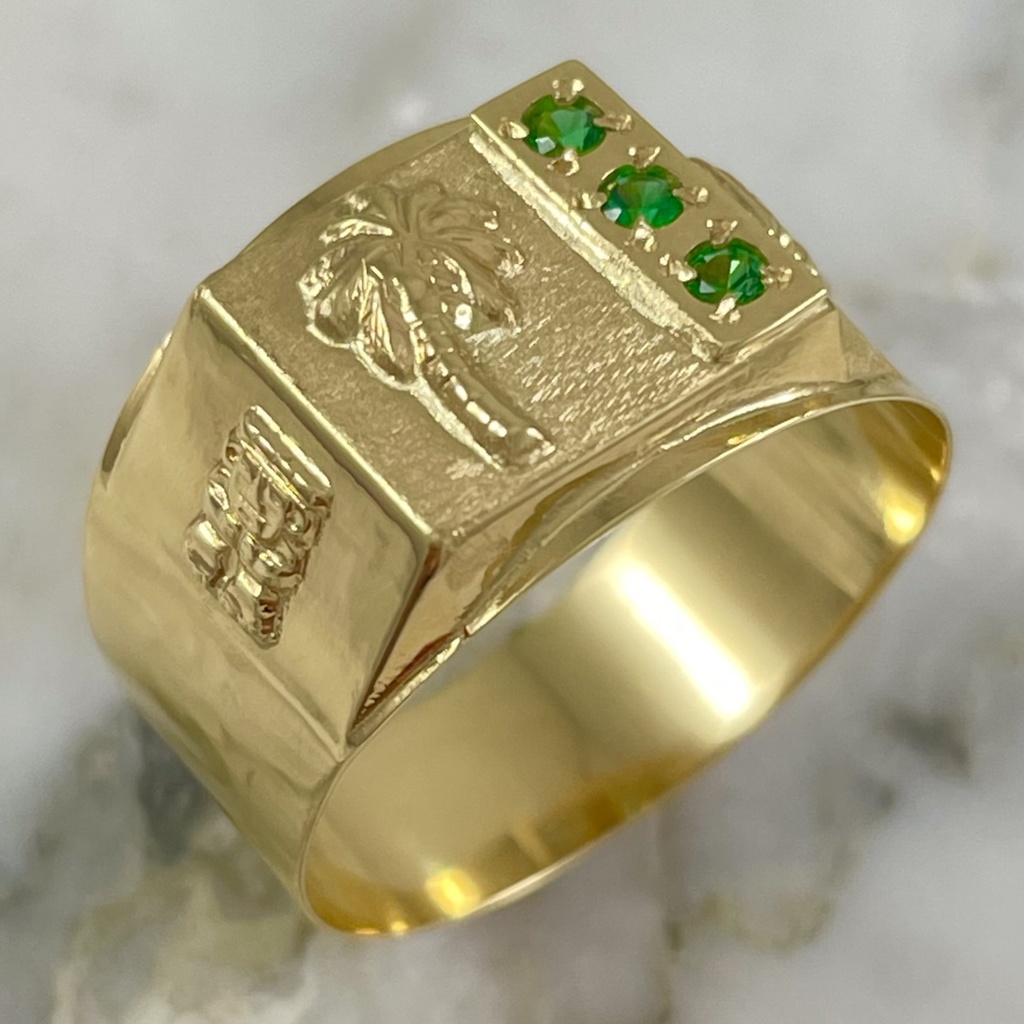 Triple Shine Palm Ring