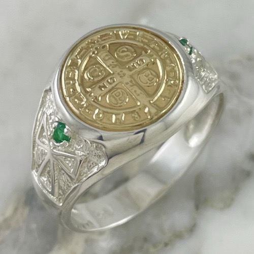 Saint Benedict Tau Cross Ring