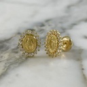 Our Lady of Miracles Threaded Stud Earring