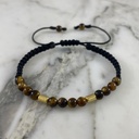 Tiger Eye Tube Bracelet