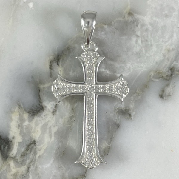 Interlaced Cross Pendant