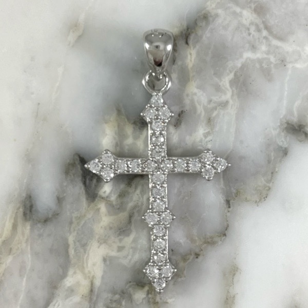 Cross Pendant Clover of Light