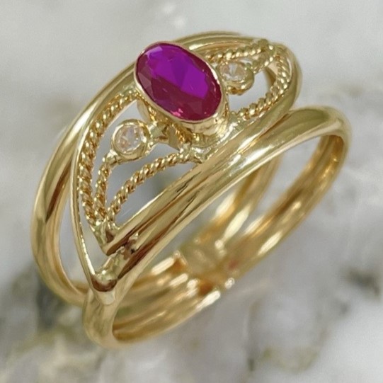 Twisted Oval Ring