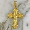 Trefoiled Matte Cross Pendant