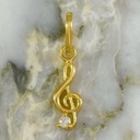 Radiant Musical Note Pendant