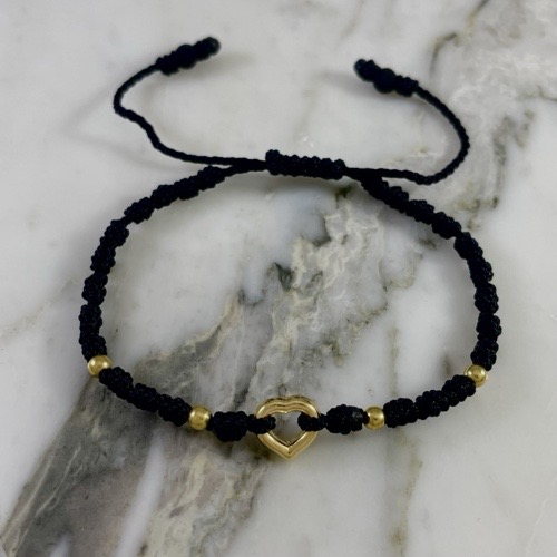 Manilla Silueta Corazon en Nudos 3MMx4