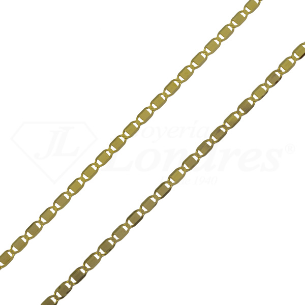 Shiny Flat Chain 1MM 45 Cm