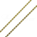 Shiny Flat Chain 1MM 45 Cm