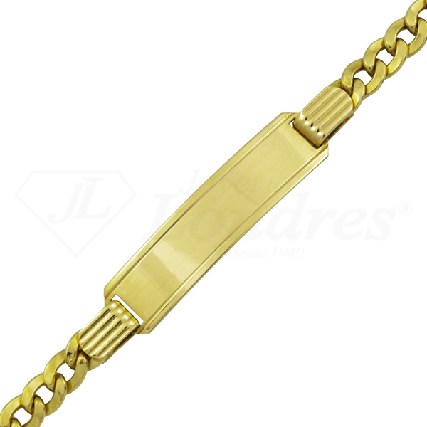 Pulsera Placa Eslabon Cubano