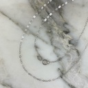 Cadena Aros Plano 1MM 50Cm