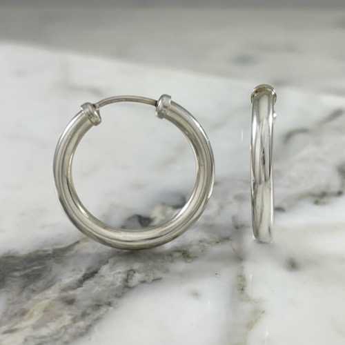 3MM Tabong Hoop Earring