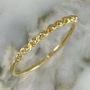 Anillo Banda Entrelazada de Esferas