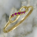 Anillo Infinito Cuatro Brillos