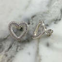 Heart Sparkle Stud Earring