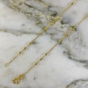 Tobillera Aros Tres Bolas 2MM