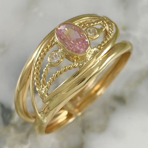 Anillo Ovalo Entorchado