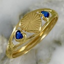 Diamond-Cut Cuore Ring