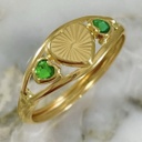 Diamond-Cut Cuore Ring