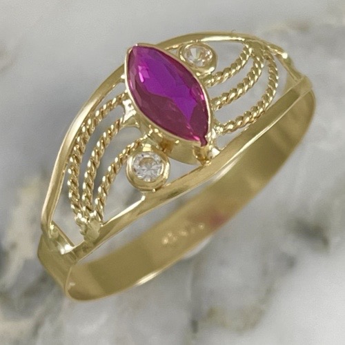 Anillo Marquise Entorchado