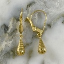 Arete Lagrima Lisa Y Mateada Mini