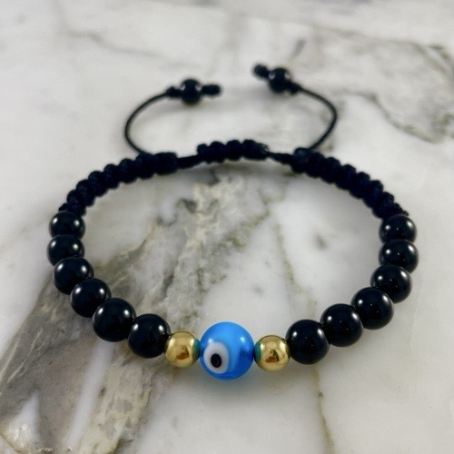 Manilla Ojo Turco Agata Onix 5MMx2