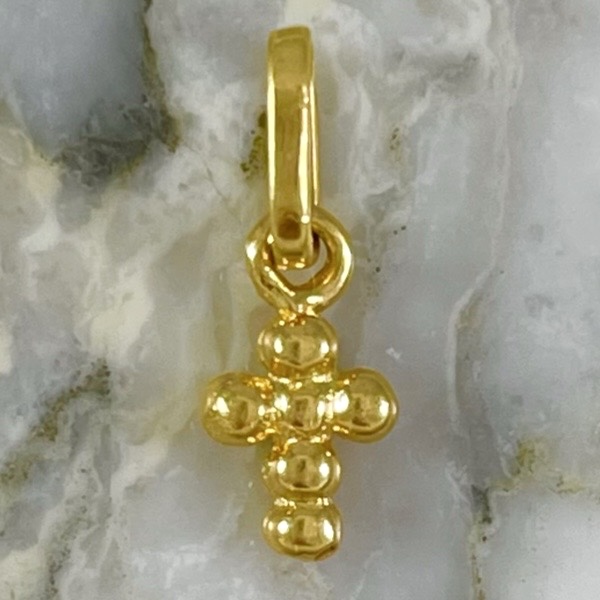 Small Ball Cross Pendant