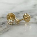 Fine Shiny Dot Screw-Back Stud
