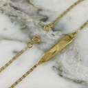 Pulsera Placa Tejido Plano