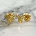 Subtle Diamond-cut Mickey Mouse Screw-back Stud