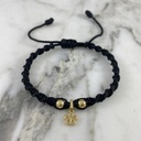 Spiral Weave Flower Outline Bracelet 4MMx2