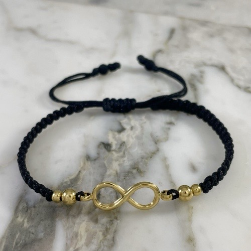 Small Smooth Infinity Bracelet 4MMx2 3MMx2