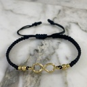 Small Smooth Infinity Bracelet 4MMx2 3MMx2
