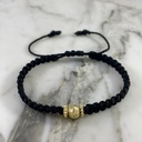 Sunflower Beaded Diamond-Cut Bracelet 6MMx1