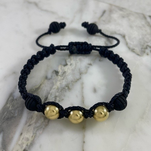 Encapsulated Bead Band Bracelet 8MMx3