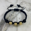 Encapsulated Bead Band Bracelet 8MMx3