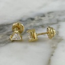 Triangle Screw-Back Stud Earrings