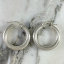 Elegant Twisted Tube Hoop Earring