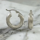 Twisted Tube Hoop Earring