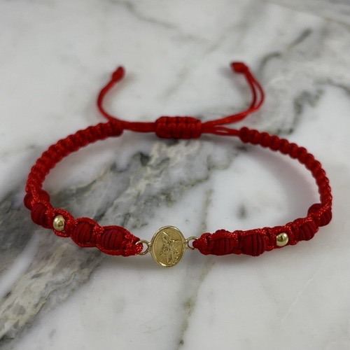 Encapsulated Saint Michael Shield Bracelet 3MMx2