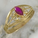 Anillo Marquise Hileli