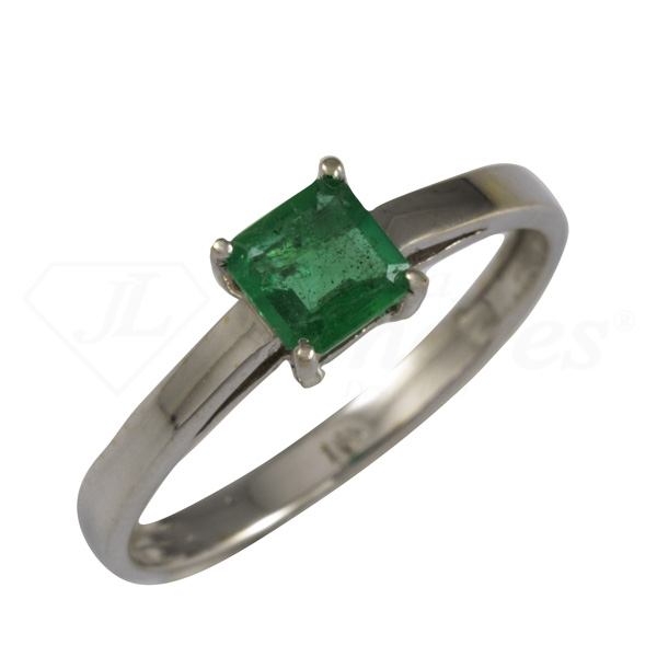 Emerald Solitaire Ring