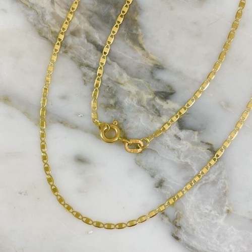 Cadena Plana Brillante 1MM 40 Cm