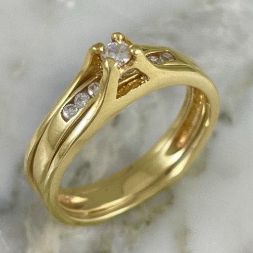 Pisargolla Doble Banda Encajada Joyería Londres - Main Image