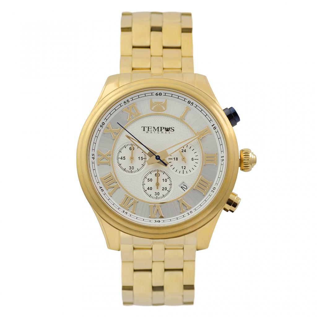 Dorado Precio De Reloj Tempus Reloj Tempus T23014-03 Mundo Reloj