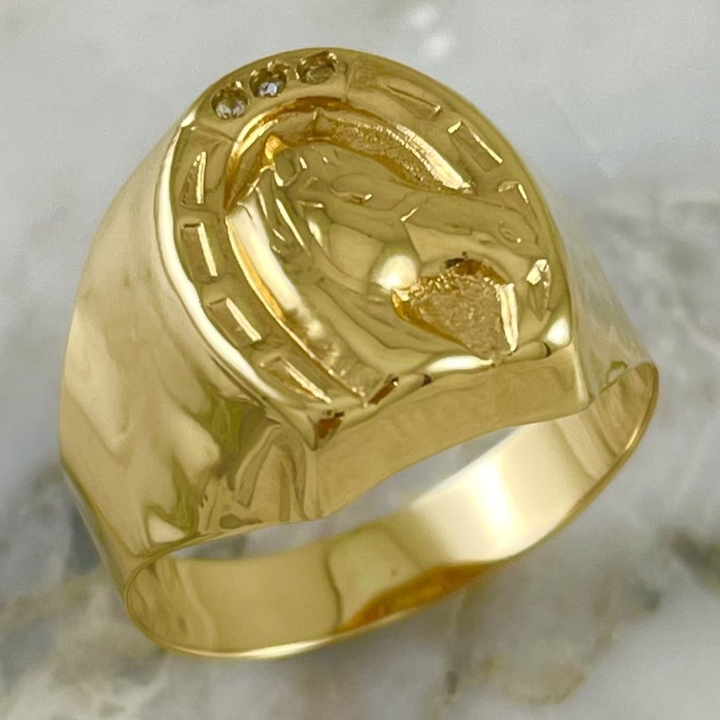 Anillo Caballo Tres Brillos