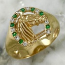 Anillo Herradura y Caballo